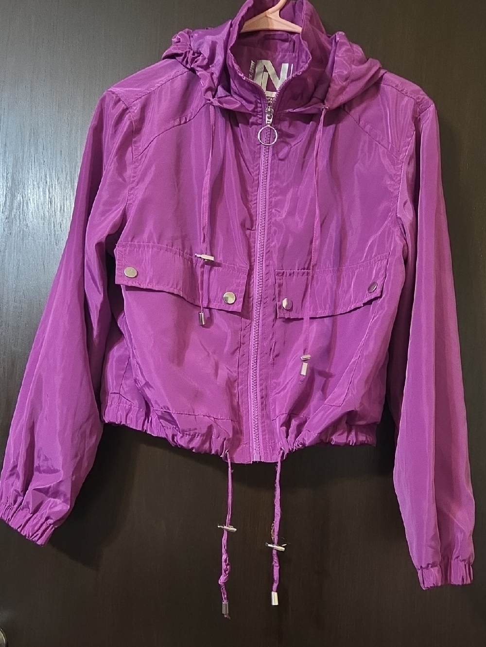New Look Sport purple  hooded jacket ladies NWT Small